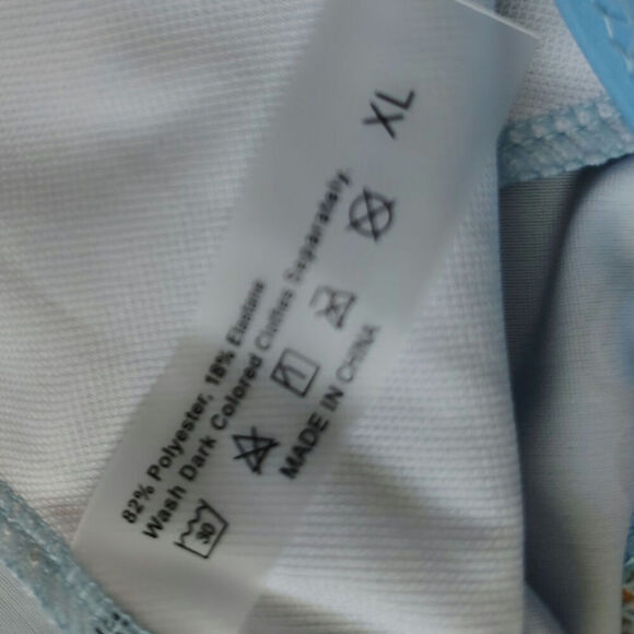 VCay Chain Swimsuit Lt. Blue Womens Size XL - Picture 5 of 5